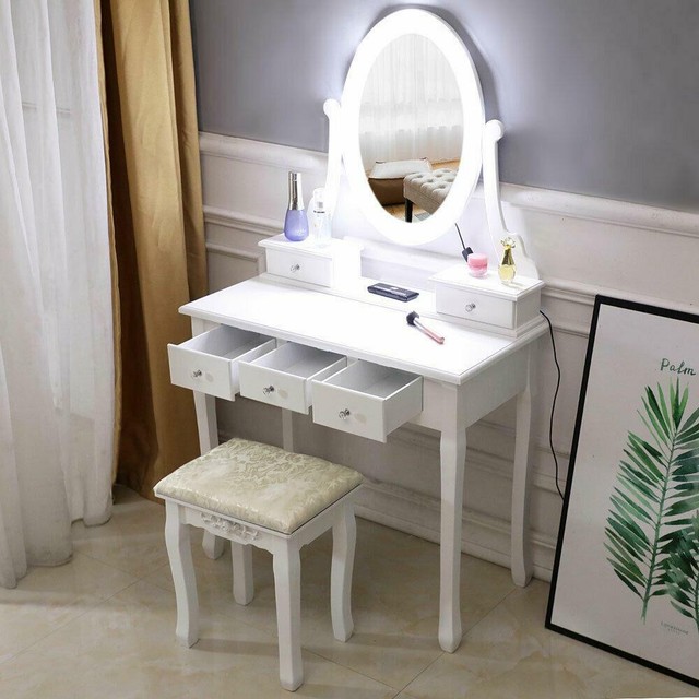 kids dressing table with lights