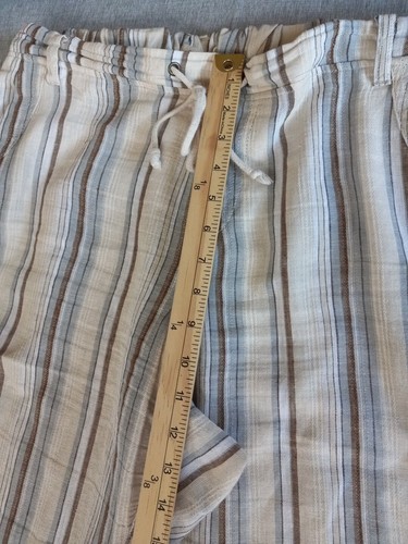 Canyon River Blues Women XL Summer Linen/Rayon Drawstring Stretch Waistband Pant - Picture 5 of 12