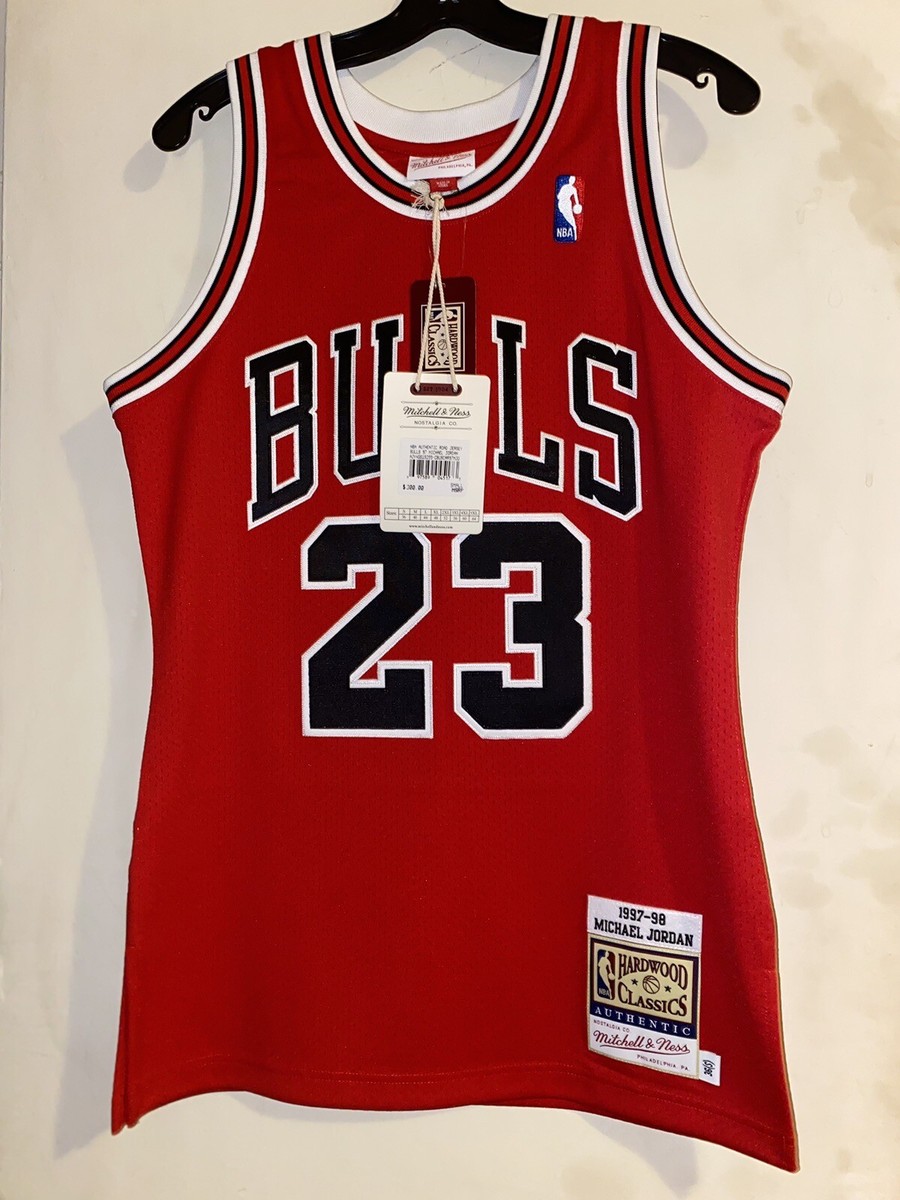 Mitchell & Ness 1997-98 JORDAN ジャージ Michael Jordan Mitchell and Ness Authentic Red Jersey 1997-98 | eBay