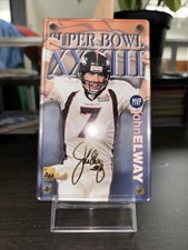SUPER BOWL XXXIII Champion John Elway 24K Gold Signature Card W/ Holder 