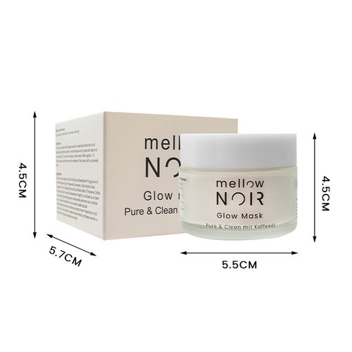 mellow NOIR Glow Mask 50 ml | Daily Night Cream | Reduces Visible Pores & Rednes - Bild 9 von 9