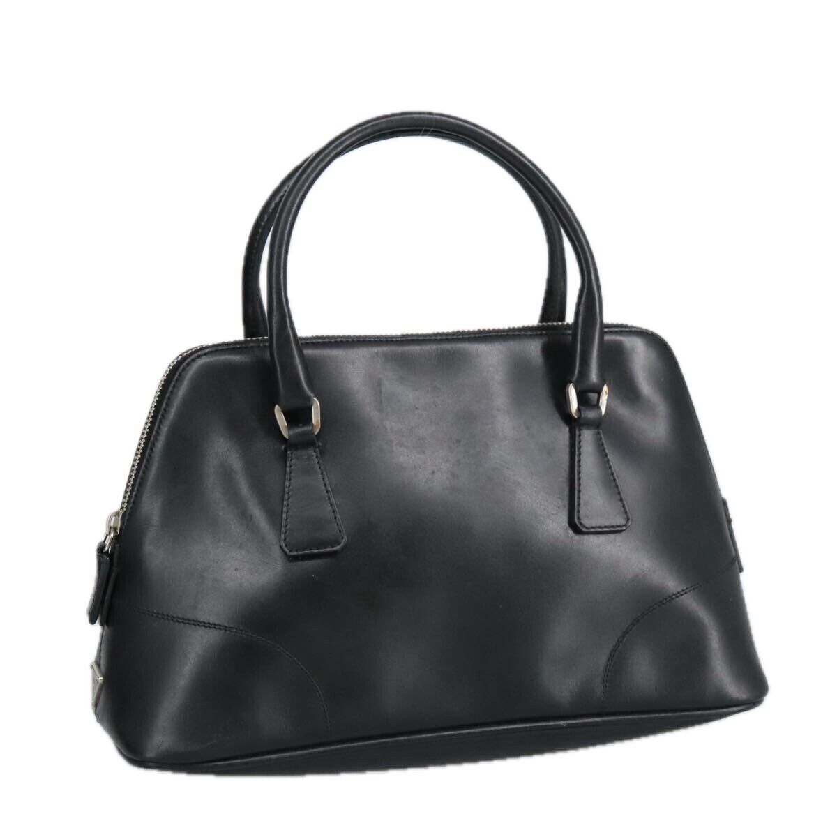 PRADA Hand Bag Leather Black Silver Auth ep6344 | eBay PRADA Hand Bag Leather Black Silver Auth ep6344 | eBay