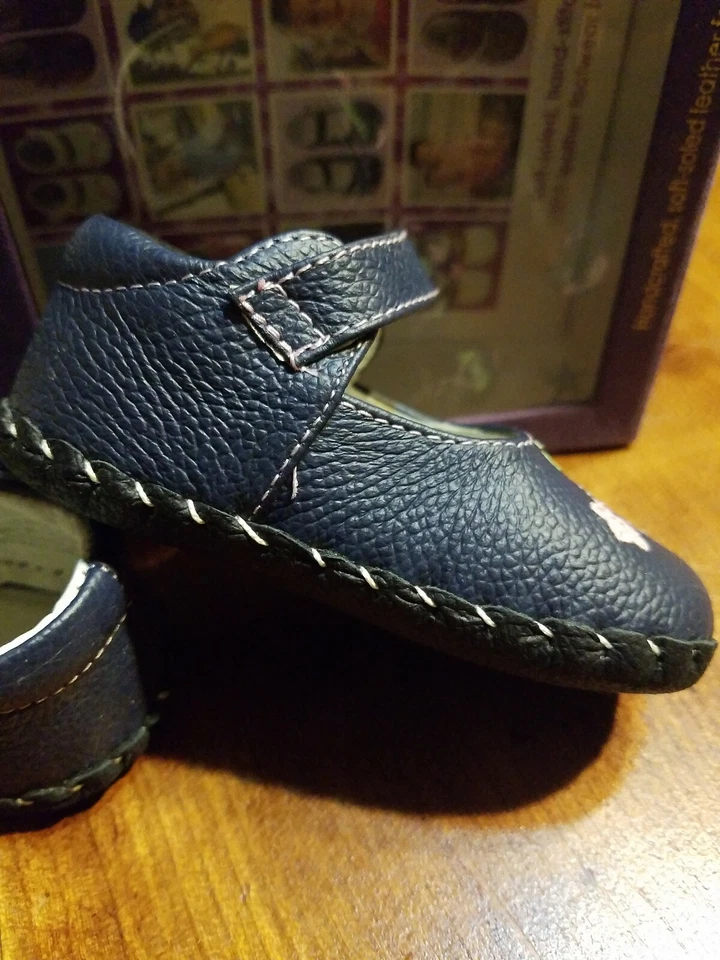 Pediped Originals Caroline Infant Crib Shoes Navy blue Size 0-6 Months NEW  - Image 4 of 4