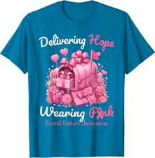 Postal Worker Breast Cancer Awareness October We Unisex T-Shirt