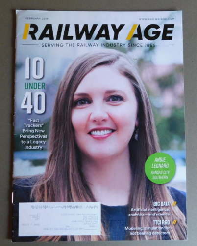 Railway Age magazine  - Feb 2019 - 10 under 40 Fast Trackers, Big Data, TTCI R&D - Picture 1 of 4