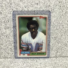 1981 Topps #518 Billy Johnson White Shoes Houston Oilers