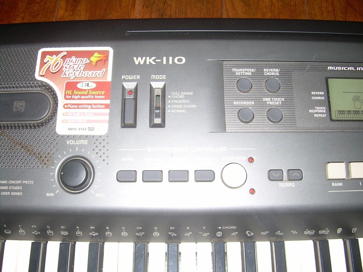 Casio WK-110 Keyboard w/cover | eBay