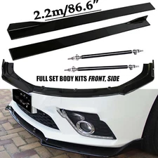 Front Bumper Lip Splitter Spoiler Strut Rods For Nissan Sentra 2010-2023