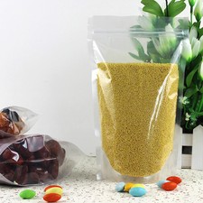 Packaging Resealable Clear Stand Up Self Seal Bags Plastic Pouches Food Storage