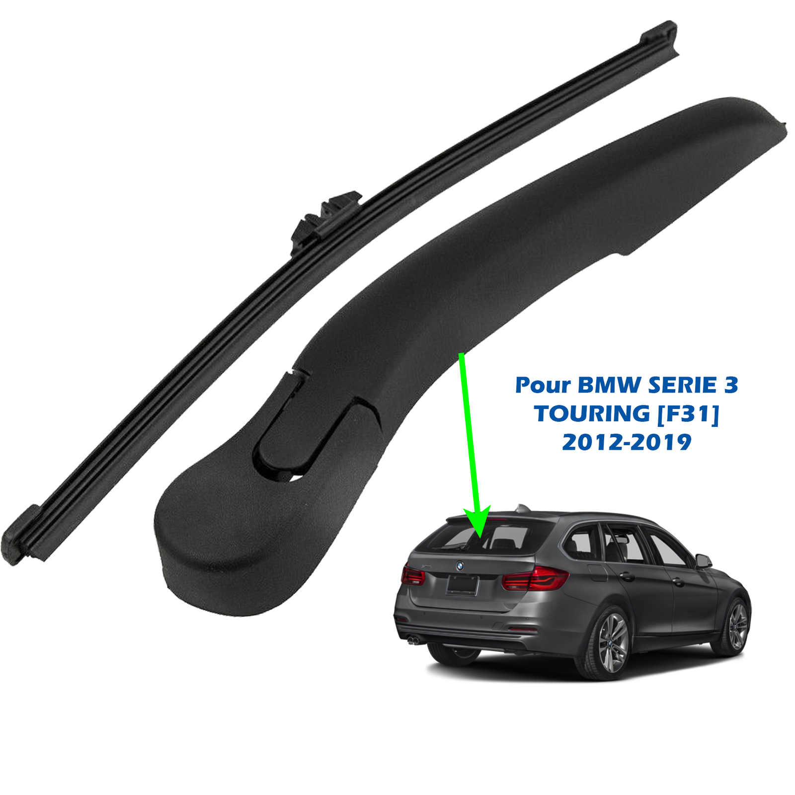Wiper Blades Rear for BMW F31 Serie 3 Touring 61627207043 330 320 