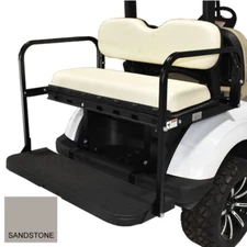 Ezgo Golf Cart RXV GTW Flip Flop Rear Seat Kit Fold Down Back Seat Stone Seats