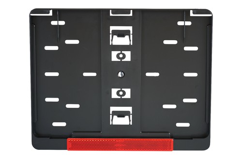 1x Kennzeichenhalter 280 x 200 mm Mit Rückstrahler Rot Reflektor mit Zulassung ! - 第 1/1 張圖片