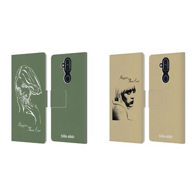 OFFICIAL BILLIE EILISH HAPPIER THAN EVER LEATHER BOOK CASE FOR NOKIA PHONES