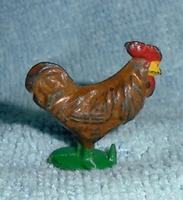 Vintage Lead Johillco (John Hill & Co) "Cockerel, Brown" EX Cond. Free Ship C