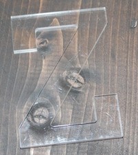 Letter Z PlexiGlass Cut Acrylic Arts and Craft Home Decor Alphabet Transparent