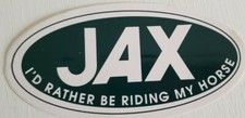 Jax I'd Riding Horse Sticker Sporting Good Store Colorado Outdoor Decal CO FL