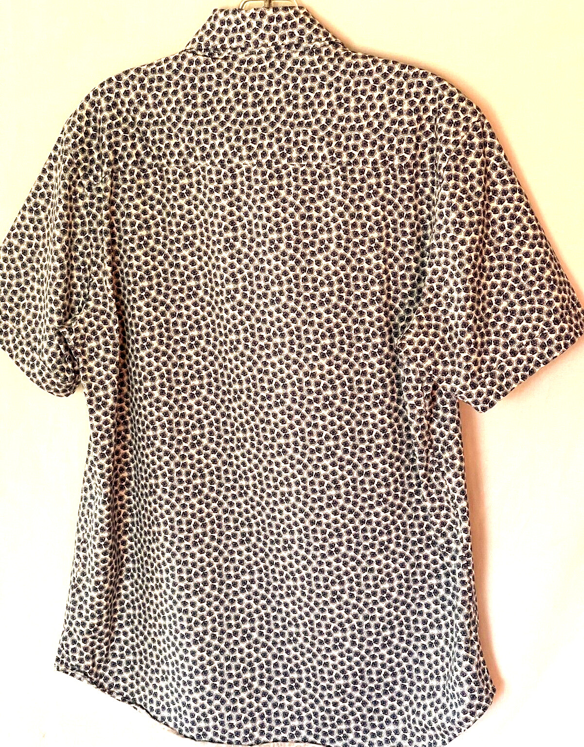 BUGATCHI Men's Short Sleeve Shirt 8 Way Stretch Cotton Tech SZ M image 4