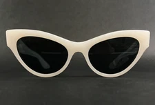 Oliver Peoples Sunglasses OV5573SU 160687 1951C Ecru White Cat Eye w Gray Lenses