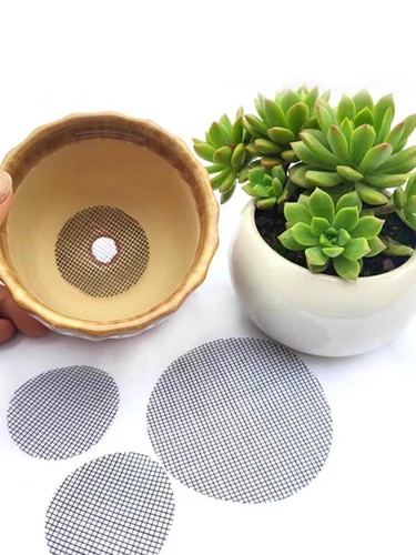 200 Pack 2Inch Round Flower Pot Hole Mesh Pad Bonsai Pot Bottom Grid Mat - Picture 2 of 6