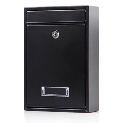 mailbox heavy duty locking mail box wall mount night drop money security outdoor