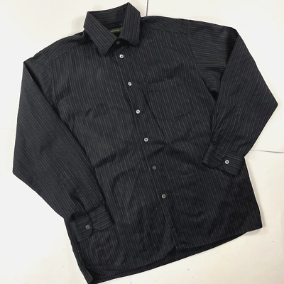black pinstripe dress shirt Kenneth Cole Drop Shoulder Shirtdress main image 0