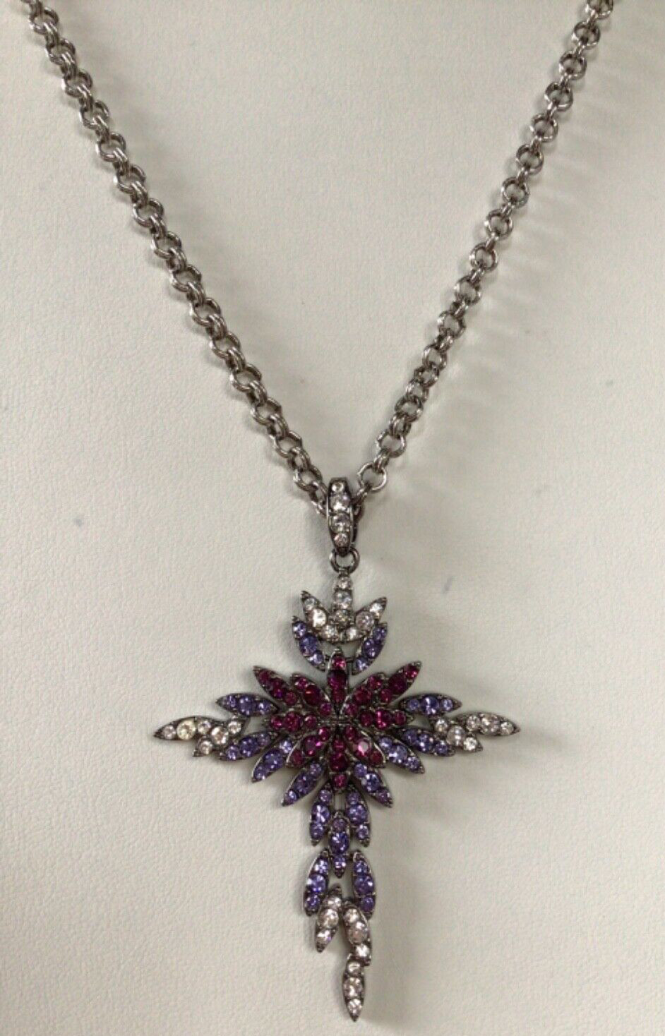 PJM Signed Dangling Leaf Moveable Religious Cross… - image 5