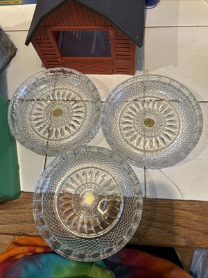 MF Juwel Vintage Germany Crystal Candy Dishes Bowls Lot Of 3
