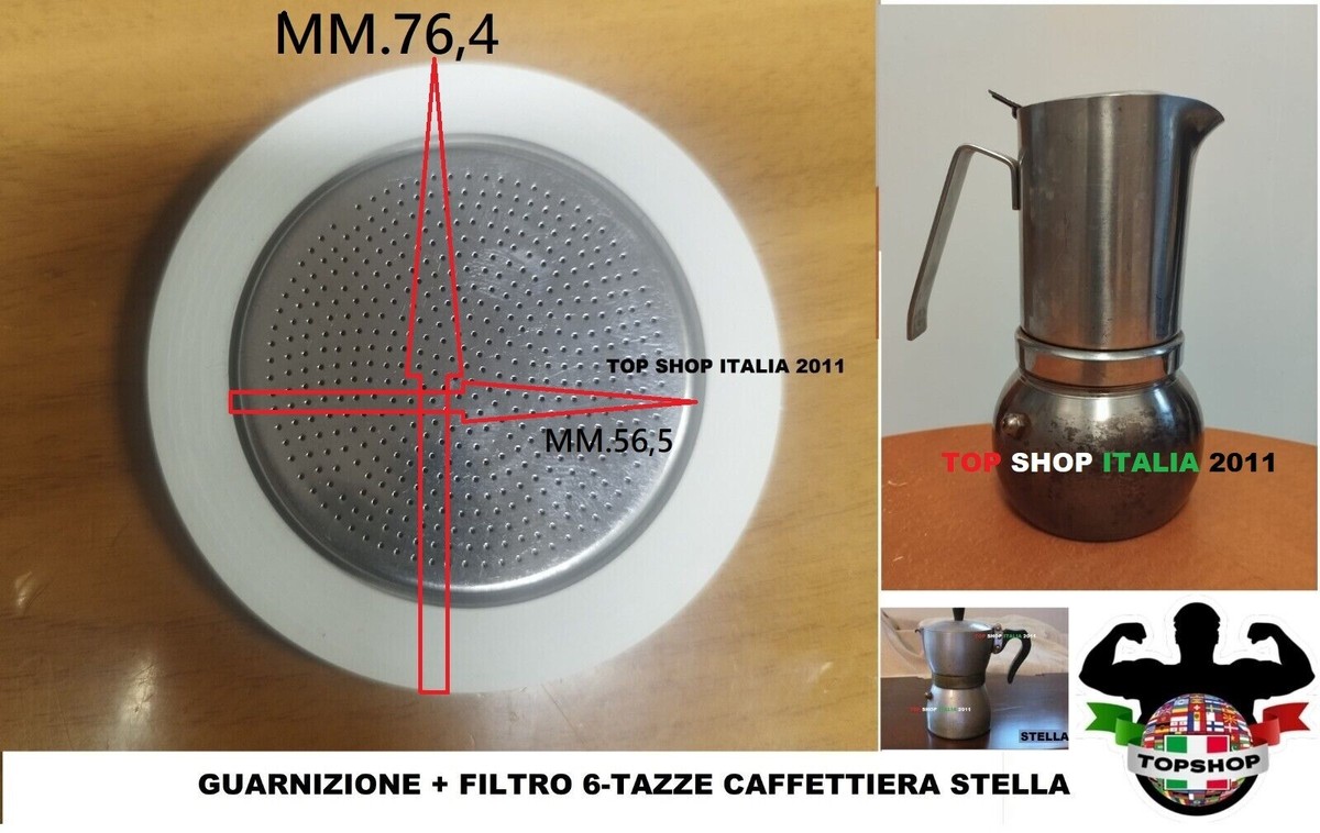 Guarnizione In Silicone Rondella Caffettiera 12 Tazze WECOOK 30904 - Foto 8