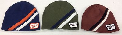 Reebok Logo Cuffless Winter Knit Hat Cap Beanie NEW!