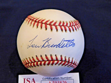 Lew Burdette (D. 2007) Signed Official National League Bill White Baseball JSA