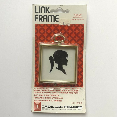 Vintage NOS New Old Stock Cadillac Rahmen Gold Finish Linked Craft & Photo Frame  - Bild 1 von 7
