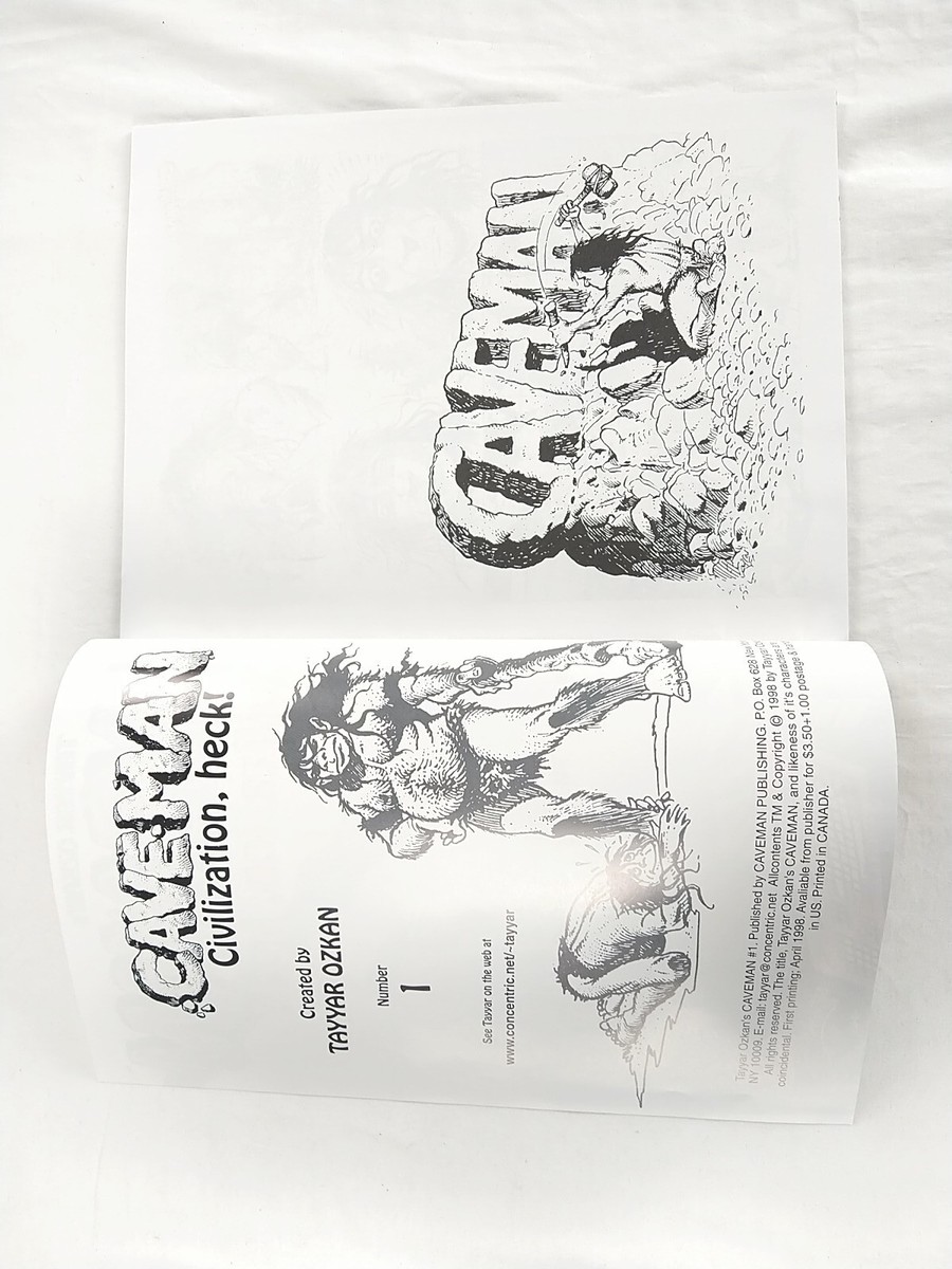Tayyar Ozkan's Caveman #1 Rare Silent Comic Magazine (1998 Caveman