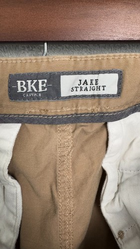 BKE Casual Chino Jeans Men's 36R Tan Stretch Straight Leg Cotton Regular Fit - Picture 5 of 9