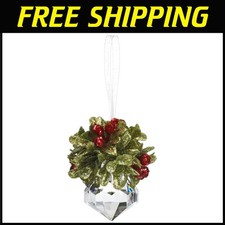 Acrylic Mistletoe Jewel - Festive Christmas Ornament