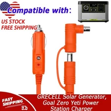 12V/24V Car Charger For GRECELL Solar Generator,Goal Zero Yeti Power Station