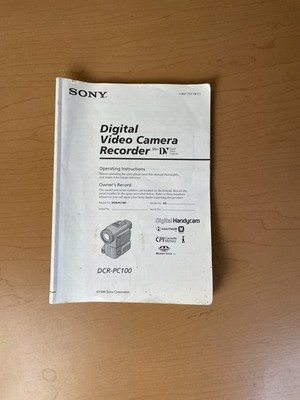 Sony DCR-PC100 Digital Video Camera Recorder Instructions Manual