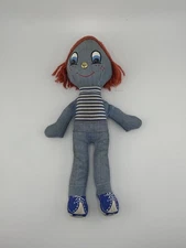Vintage 70s Levis's Denim Rag Doll Red Hair Knickerbocker 9.5inches