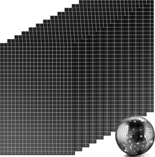 Self-Adhesive Mirrors Mosaic Tiles, 7200 Black Glass Pieces, 5 X 5 Mm, Modern St