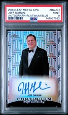 2024 LEAF METAL CONTINUUM POP CENTURY JEFF GARLIN PLATINUM BLUE AUTO /25 PSA 9