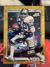 2024 Topps football Billy Sims Gold Laser #'d 38/50