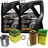 Inspektionspaket 10L Mannol Longlife 5W-30 FüR Mercedes W163 ML 400 CDI W463 G E