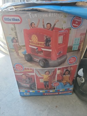 Little Tikes Inflatable Fire Truck Bounce Open Box Firetruck Bouncer 2-6 Years 