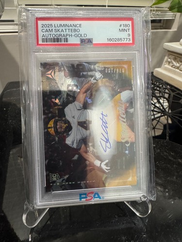 Cam Skattebo [Gold Autograph] #180 2025 Panini Luminance card