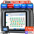 2026 USED XTOOL Scanner D8S V2.0 Auto Diagnostic ECU Coding Topo Map 42+ Service