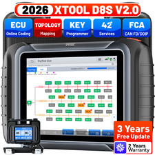 2026 USED XTOOL Scanner D8S V2.0 Auto Diagnos...