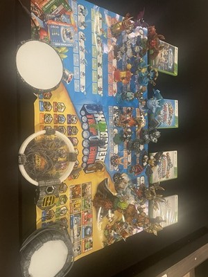 Skylanders  Character Figures Lot w/ games crystals and more