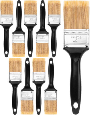 Bates- Paint Brushes, 2-Inch, 10 Pack, Plastic Handle Flat Paint Brushes for Wal