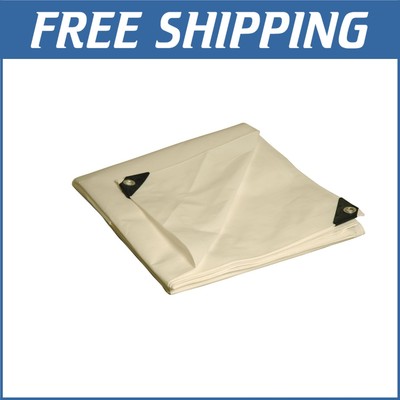 Ultra-Durable White Poly Tarp - 20x30 ft, Perfect for Outdoor Adventures