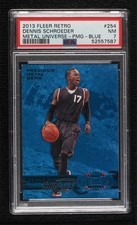 2013 Fleer Retro Metal PMG Blue 21/50 Dennis Schroder Schroeder #254 PSA 7 06w7