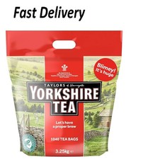 Yorkshire Tea, Total 1040 Tea Bags, (Pack of 3.25 kg) new uk fast Dispatch 0.03 per strip